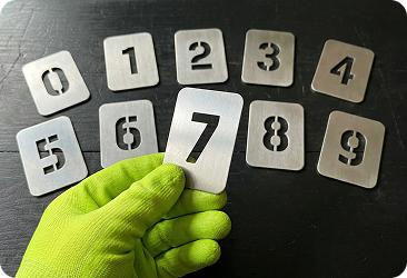 трафареты из нержавеющей стали без монолитной ручки