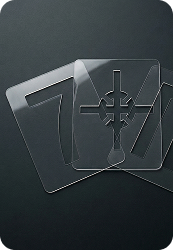 трафареты из прозрачного пластика