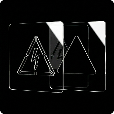 набор трафаретов Знак W08 Опасность поражения электрическим током артикул SCLW08TPETB