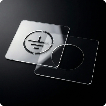 набор трафаретов Знак заземления круг диаметром 100мм артикул SCLEL14TPET-100