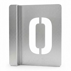 металлический трафарет Таргис буква о