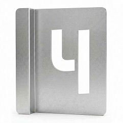 металлический трафарет Таргис буква ч