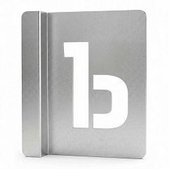 металлический трафарет Таргис буква ъ