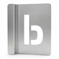 металлический трафарет Таргис буква ь