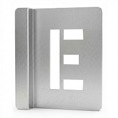 металлический трафарет Таргис буква е