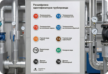 расшифровка идентификаторов трубопровода