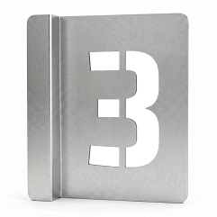 металлический трафарет Таргис цифра 3