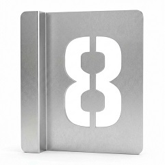 металлический трафарет Таргис цифра 8