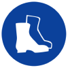 Знак M05 «Работать в защитной обуви» ГОСТ 12.4.026