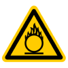 Знак W11 «Пожароопасно. Окислитель» ГОСТ 12.4.026