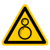 Знак W29 «Осторожно. Возможно затягивание между вращающимися элементами» ГОСТ 12.4.026 